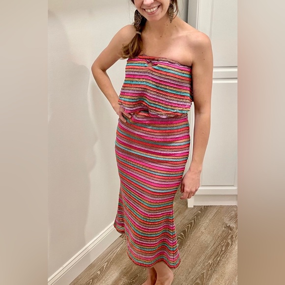 House of Harlow X Revolve 1960 midi strapless dress - Picture 3 of 7